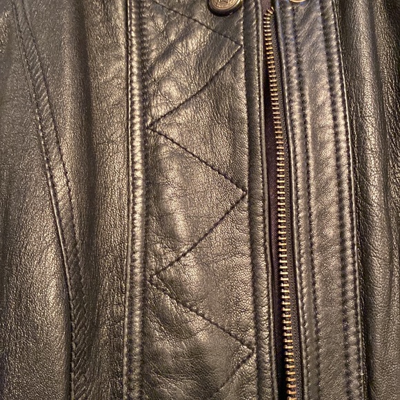Vintage Heavyweight Leather Coat By F C I Leather Garments. See Pics! SZ L - Picture 11 of 15